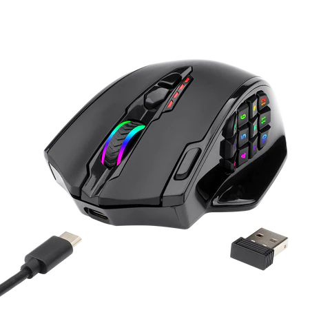 Redragon M913 Impact Elite Wireless Gaming Mouse with 16 Programmable Buttons Redragon M913 Impact Elite Wireless Gaming Mouse with 16 Programmable Buttons